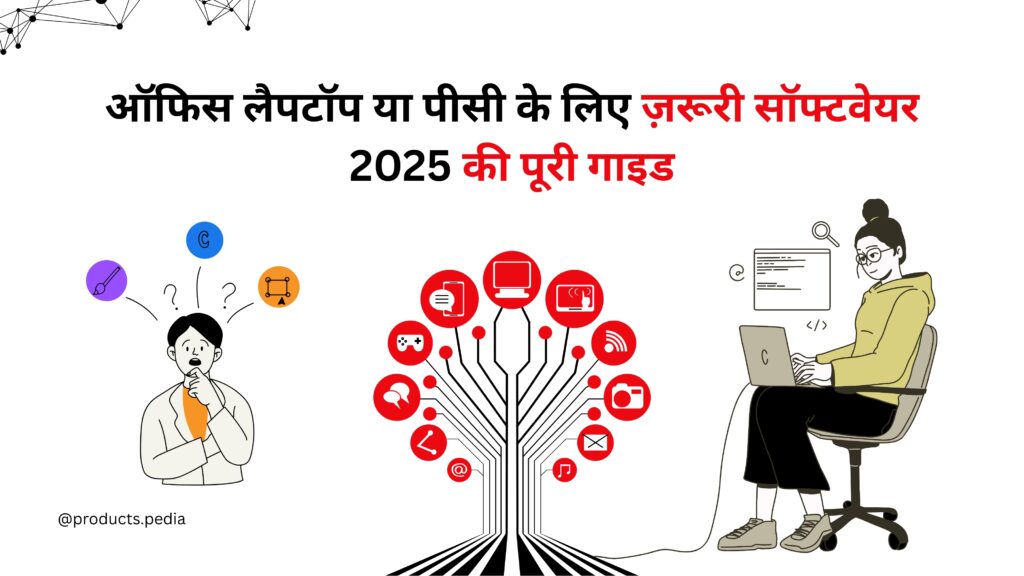 ऑफिस लैपटॉप या पीसी के लिए ज़रूरी सॉफ्टवेयर: 2025 की पूरी गाइड